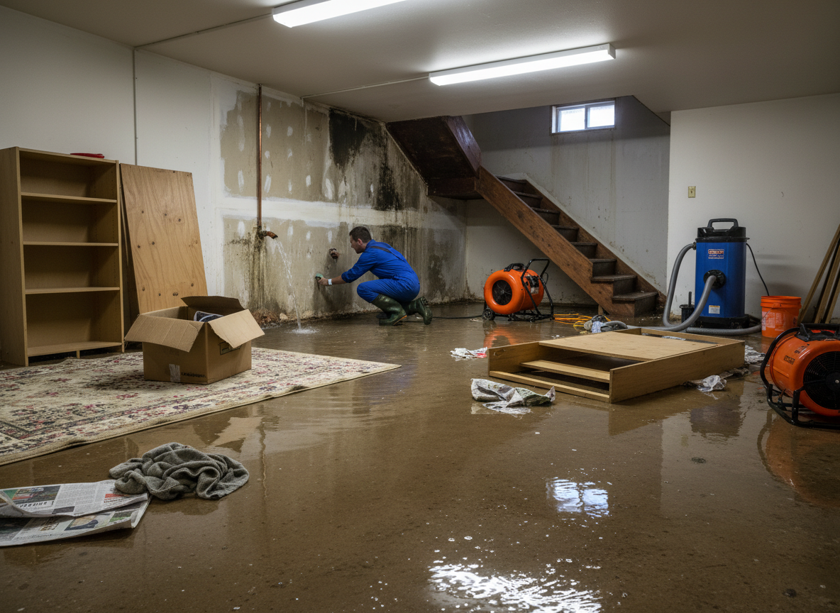 Flood Water Extraction in Breezy Hill —, TX 75087