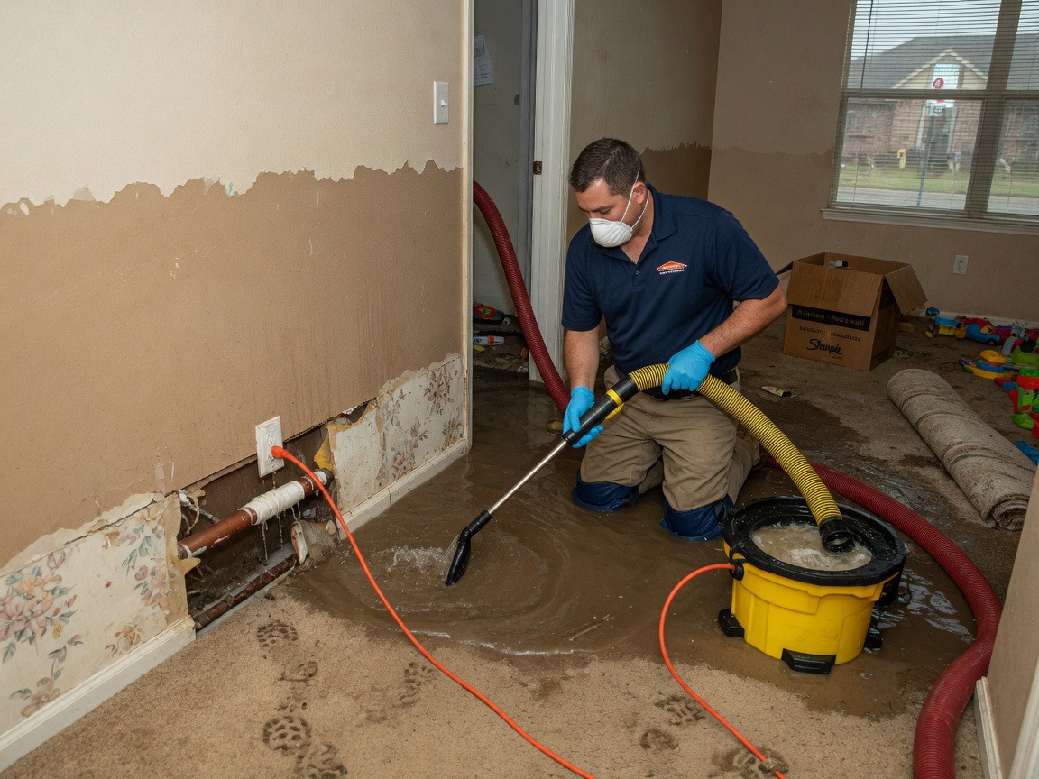 Burst Pipe Water Extraction in Rockwall, TX