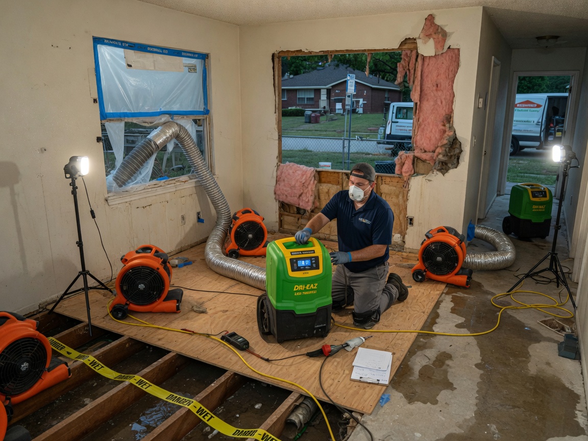 Structural Drying & Dehumidification in Rockwall, TX